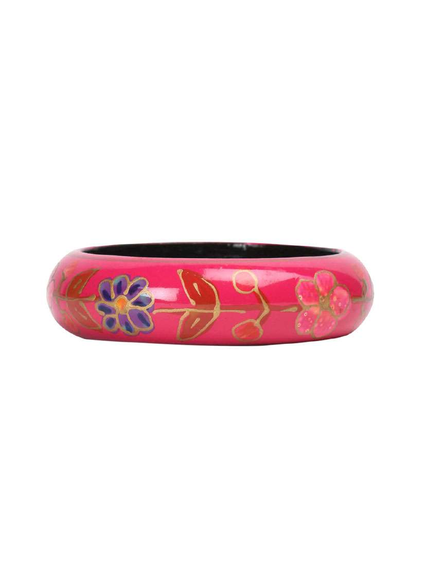 pink wood bangle