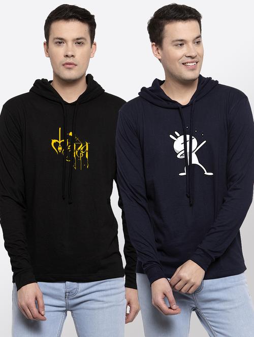 set of 2 chest printed t-shirt - 18079105 -  Standard Image - 0