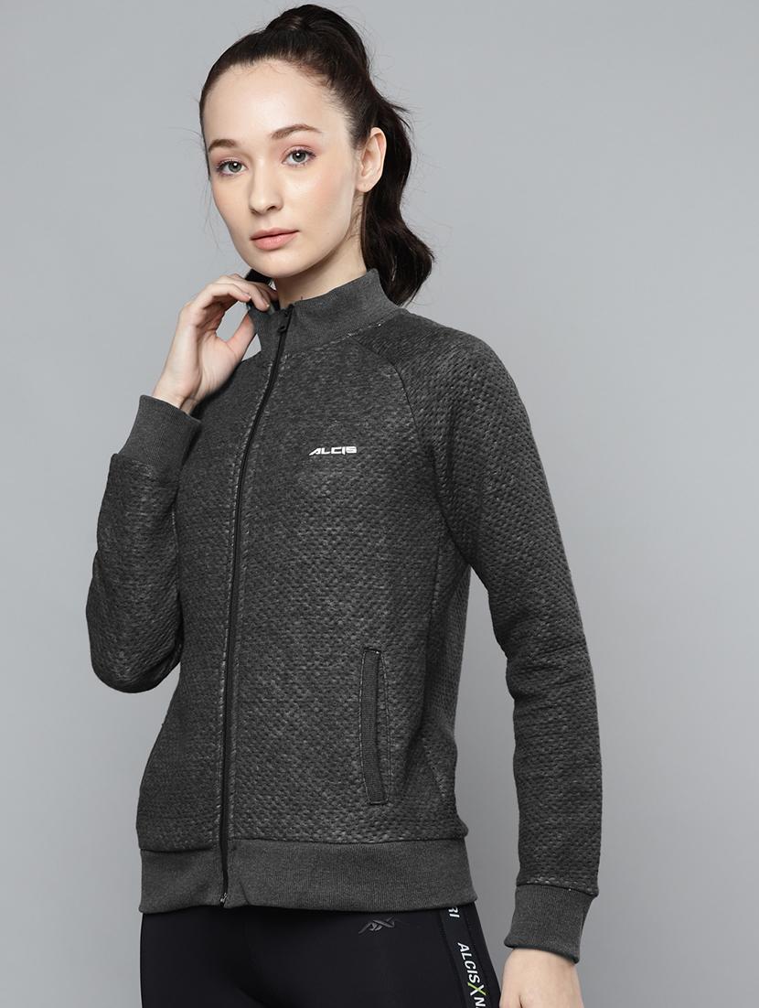 stand collar printed jacket - 18079744 - Standard Image - 1