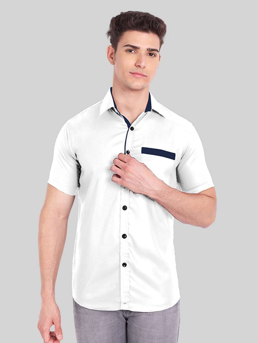 mens solid casual shirt