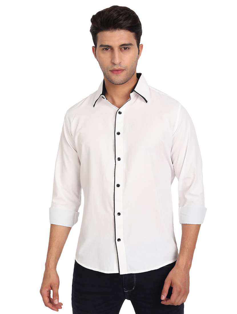 mens solid casual shirt