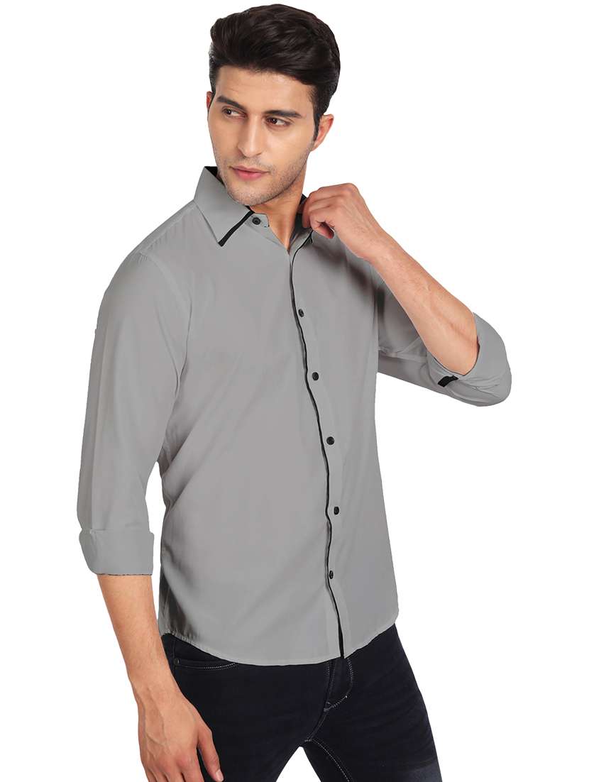 Mens Solid Casual Shirt - 18079860 -  Standard Image - 1