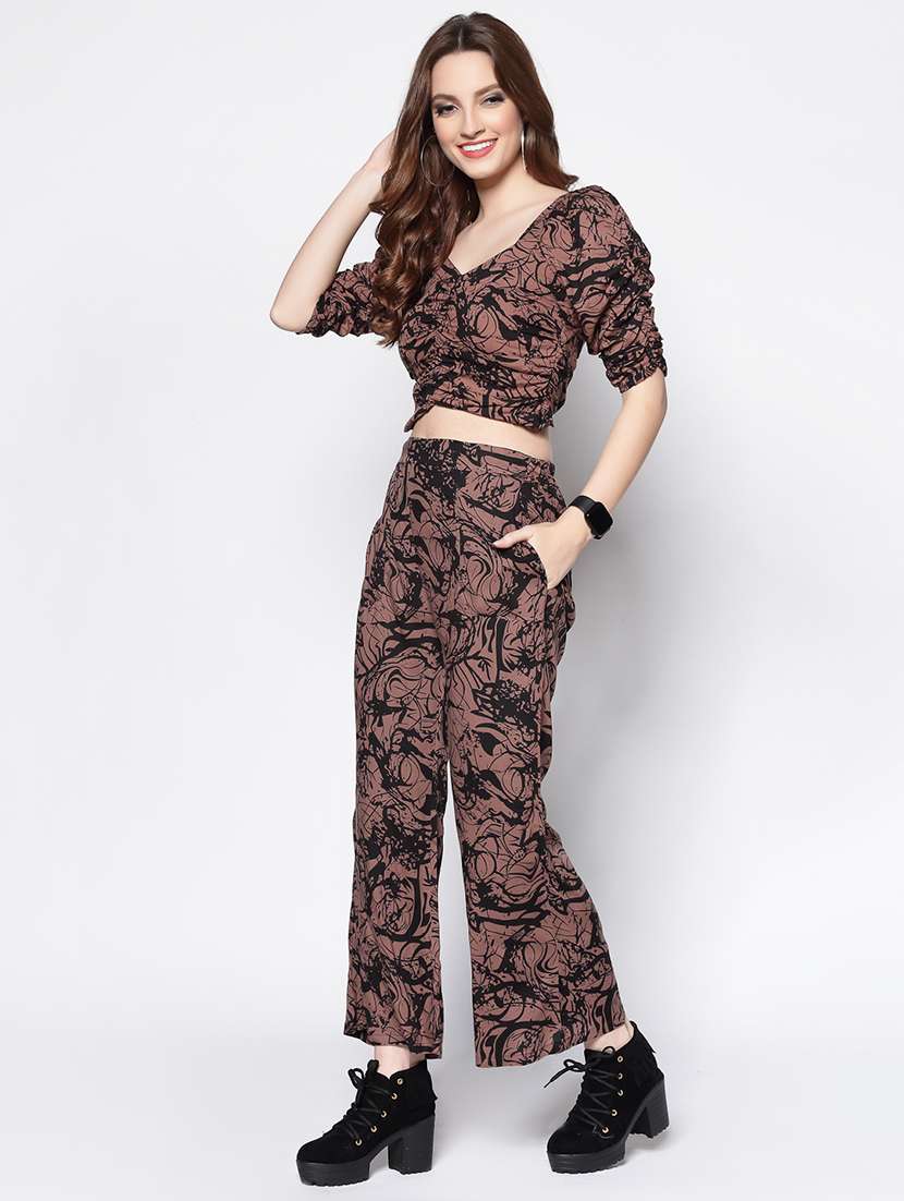 printed cop top & trouser set  - 18081074 -  Standard Image - 1