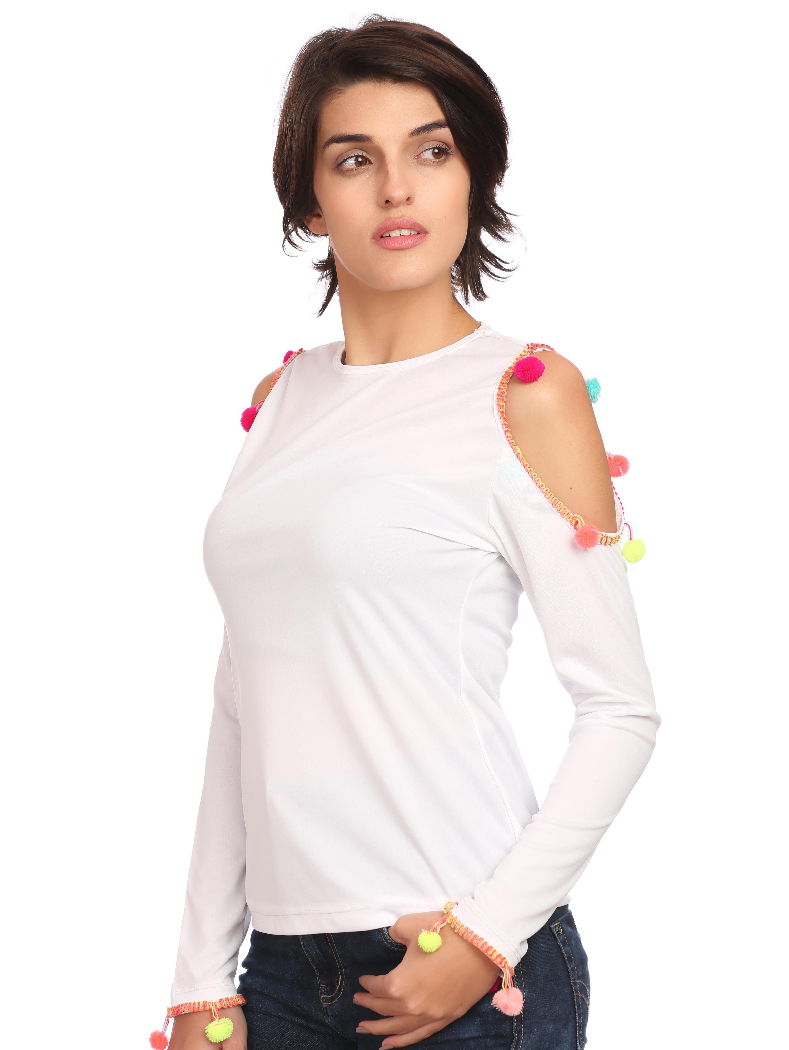 off shoulder top for girls & - 18081247 - Standard Image - 1