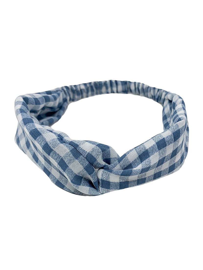 mint & oak checks the way hairband  for women