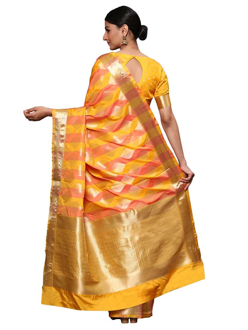 zari work banarasi saree with blouse - 18082233 - Standard Image - 1