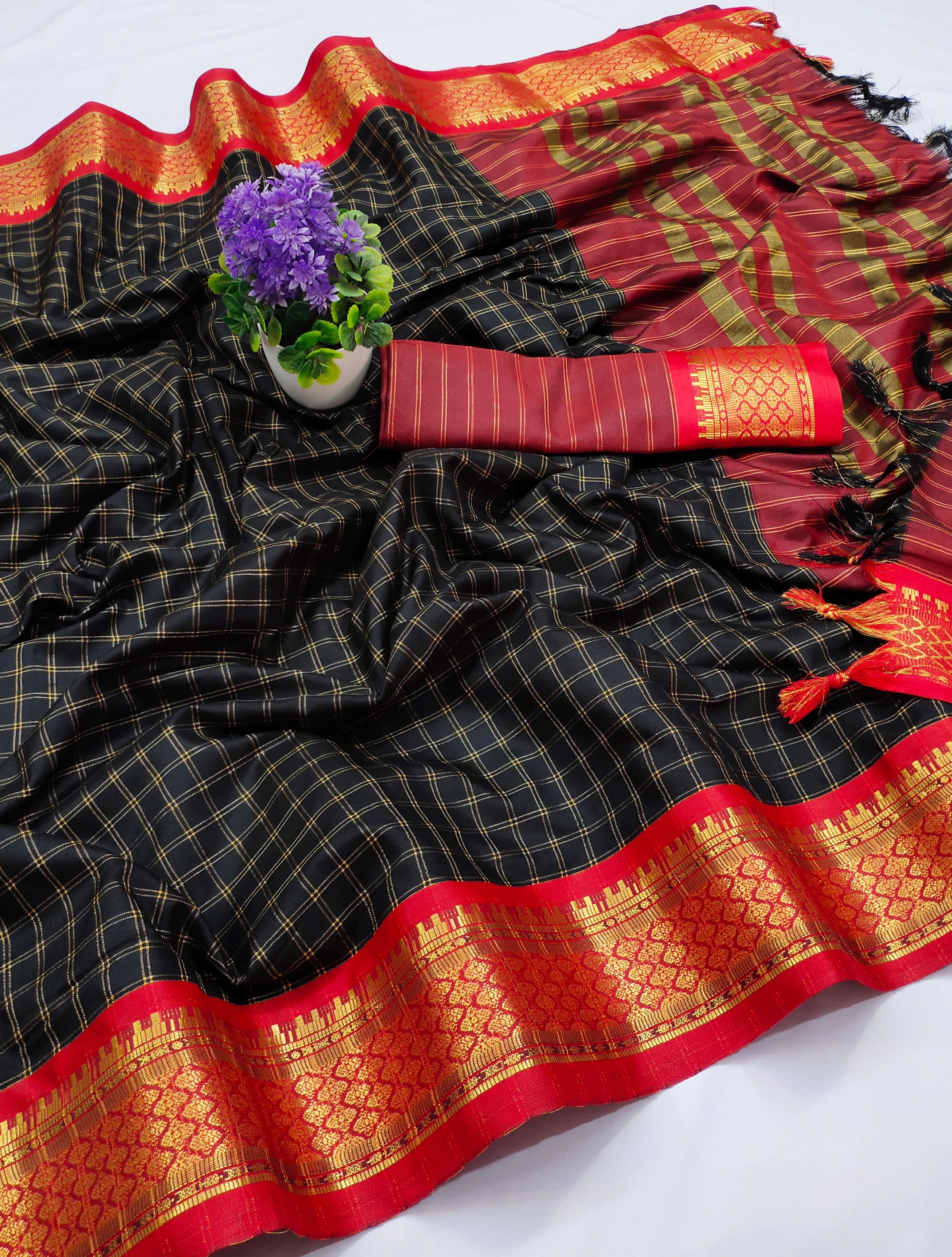 nikhila cotton silk fancy saree  - 18082249 -  Standard Image - 1