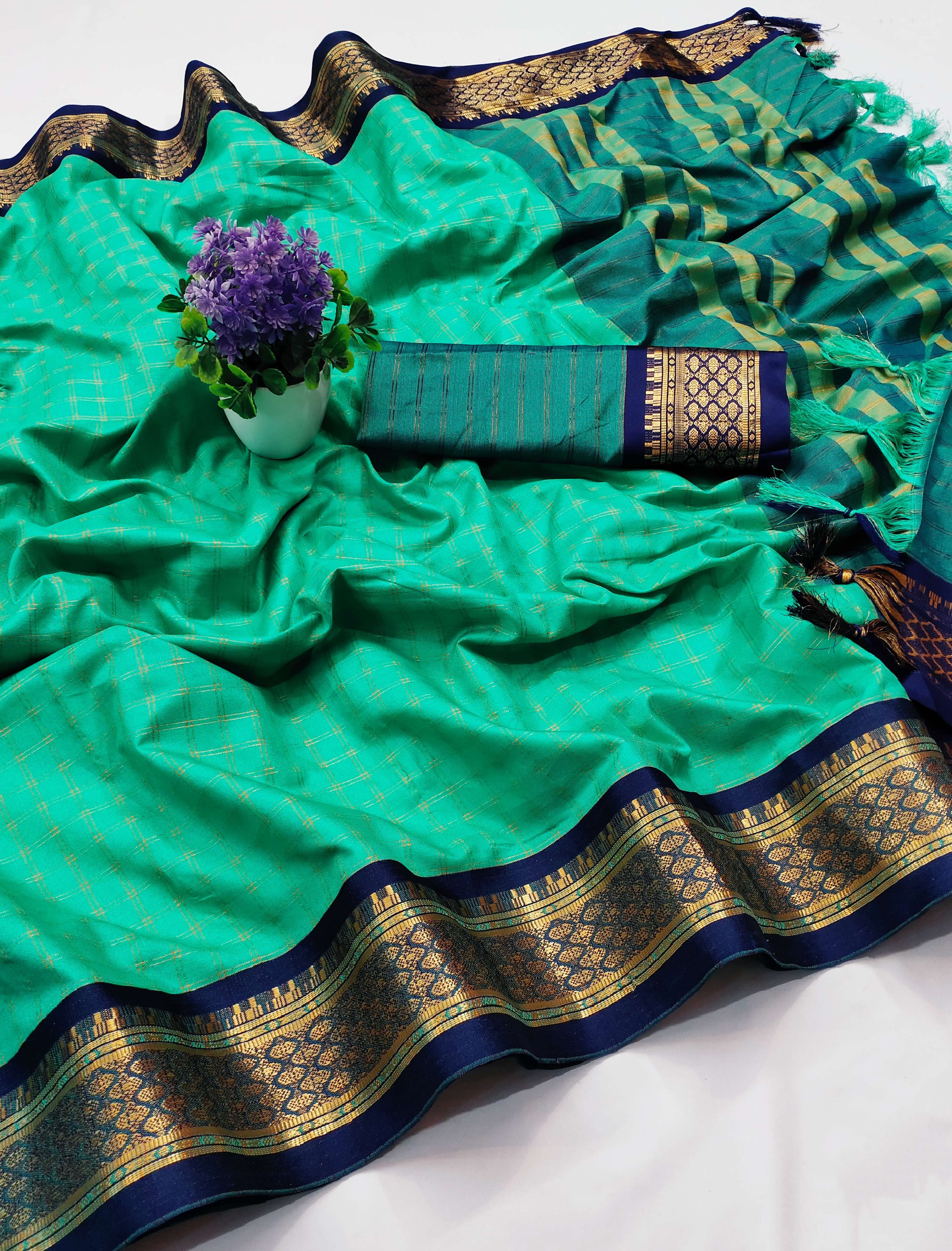 nikhila cotton silk fancy saree  - 18082250 -  Standard Image - 1