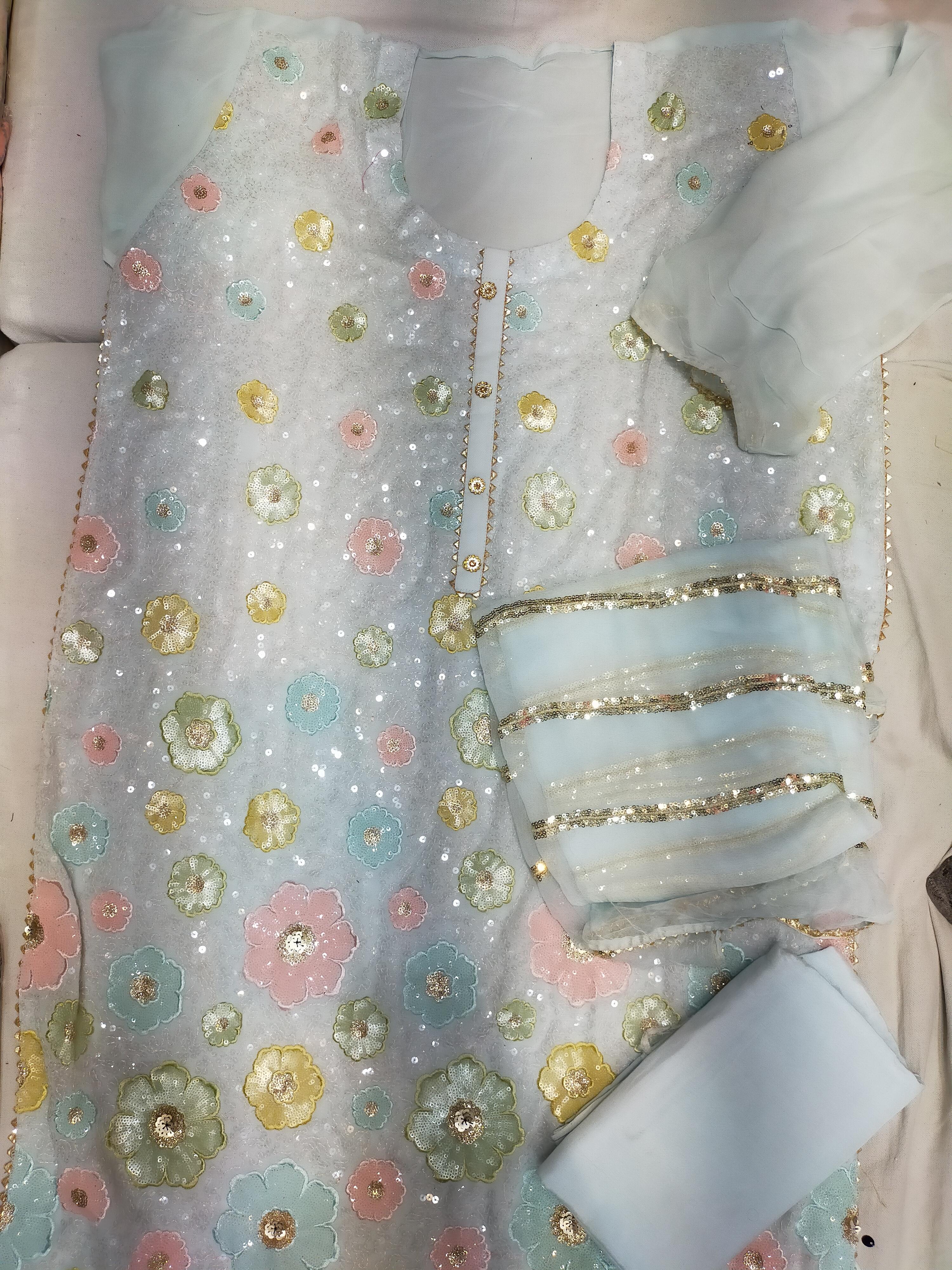 semi stitched suit - 18083182 - Standard Image - 1