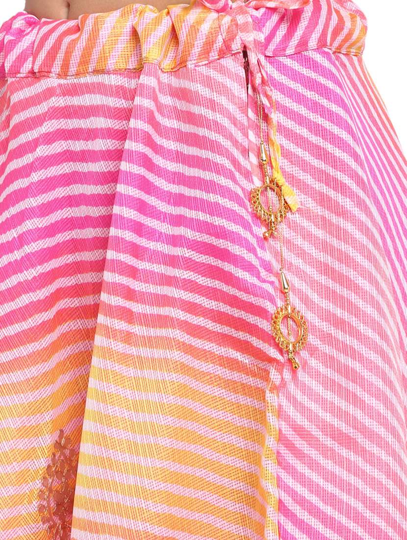 multi colored cotton flared skirts - 18083500 -  Standard Image - 4