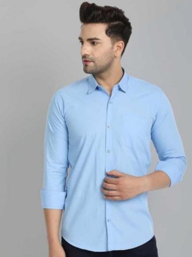 blue cotton shirt - 18083630 -  Standard Image - 1