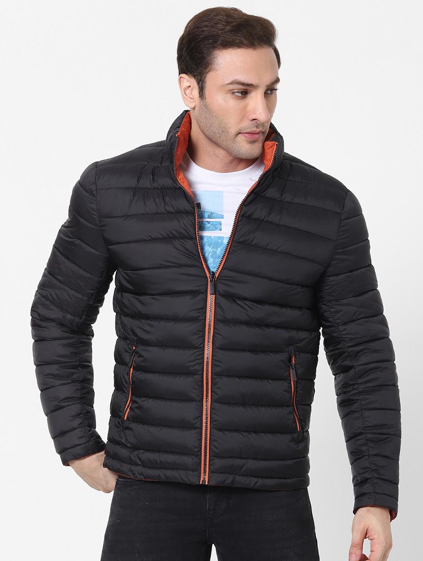 orange solid bomber jacket - 18083811 - Standard Image - 4