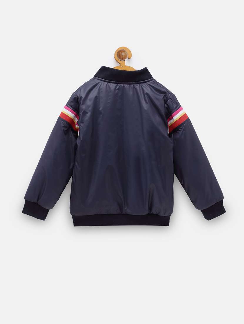 navy blue contrast taped jacket  - 18089270 -  Standard Image - 1
