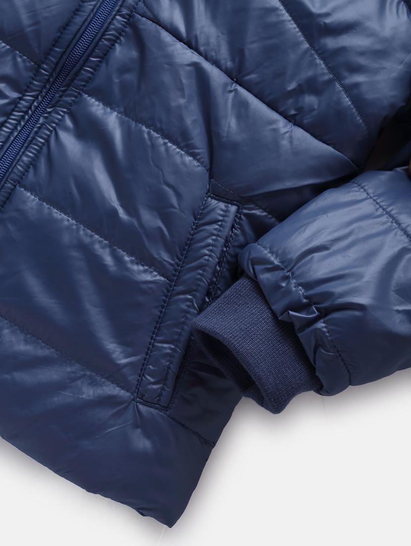 blue solid jacket - 18089276 - Standard Image - 4