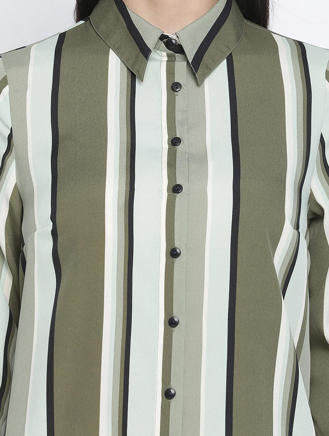 long sleeved striped shirt - 18105922 - Standard Image - 4