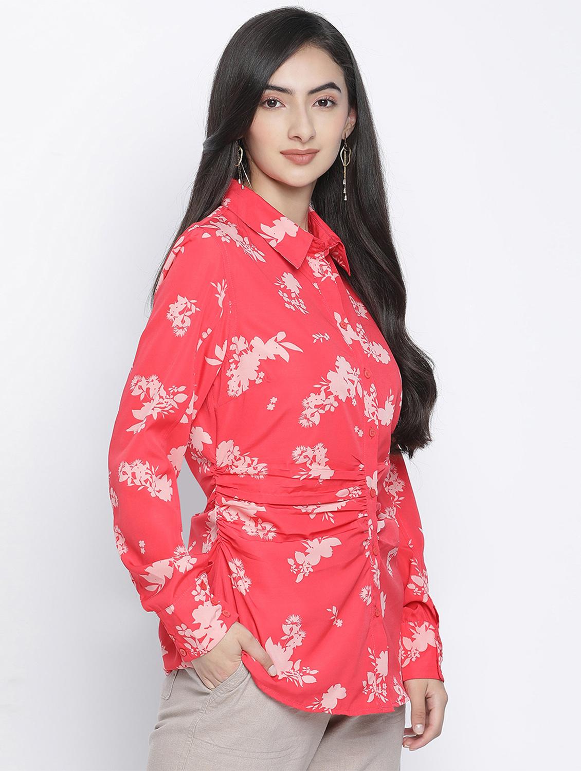long sleeved floral shirt - 18105924 - Standard Image - 1