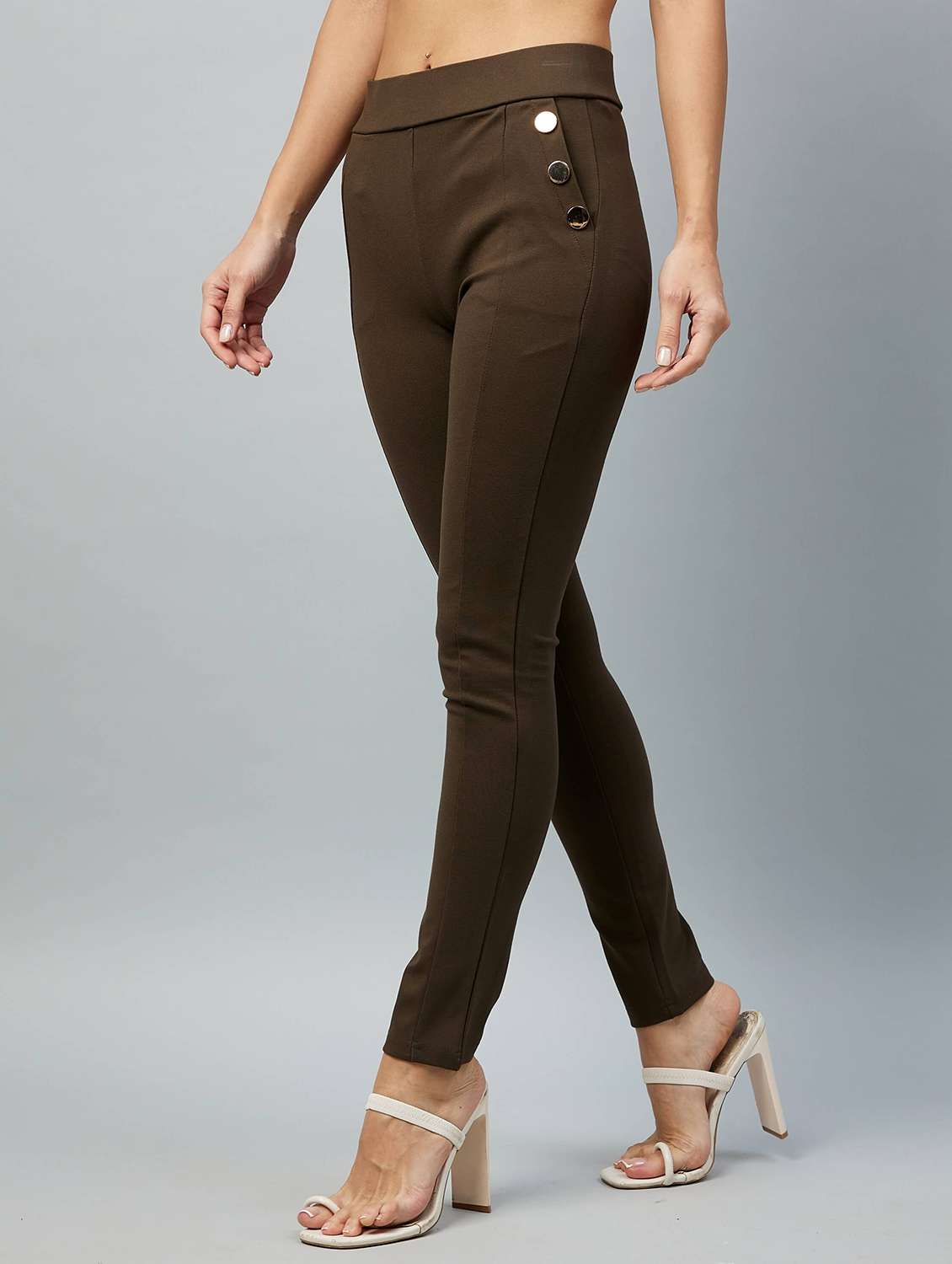 high rise solid jegging - 18106532 -  Standard Image - 1