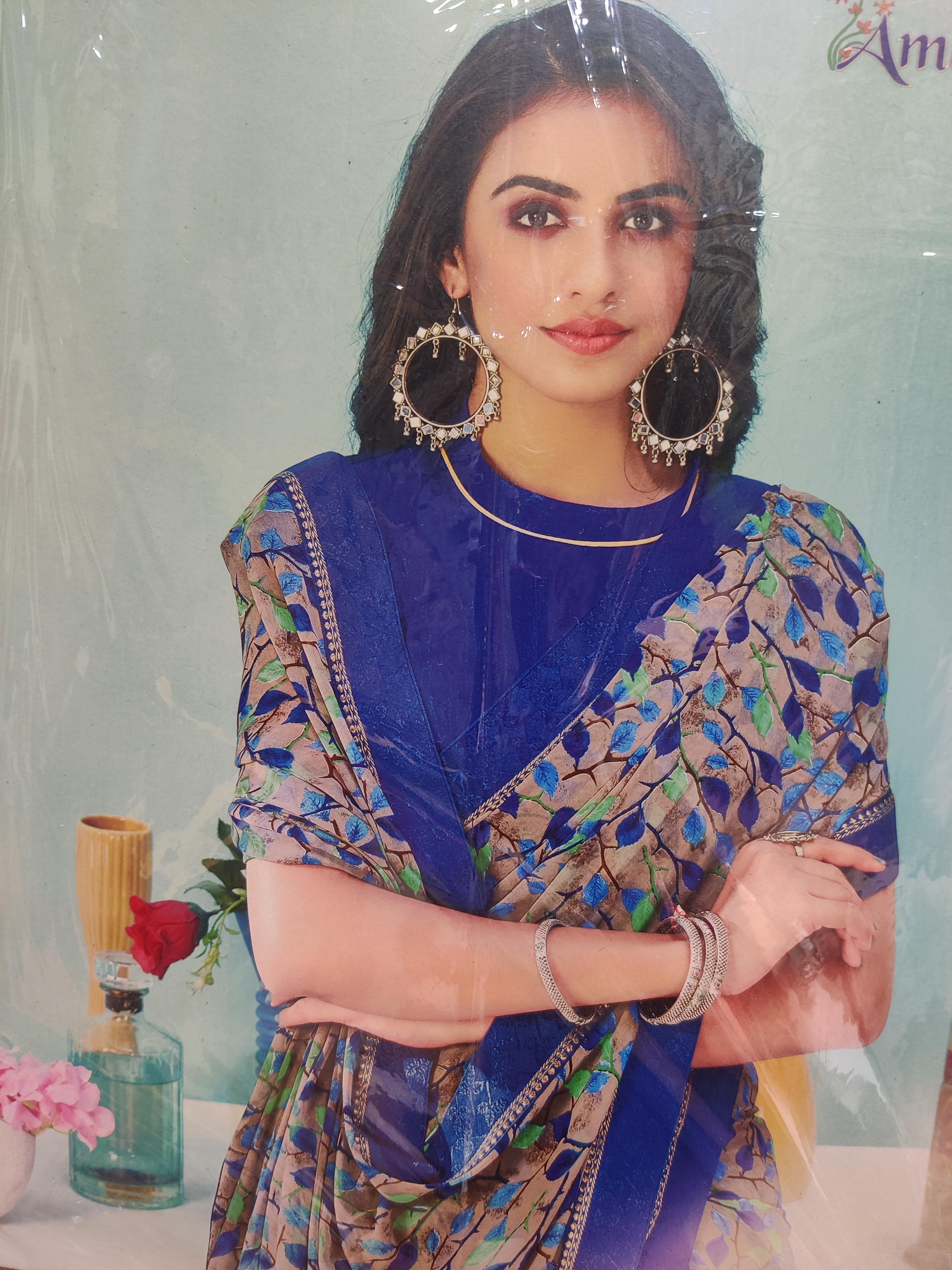 georgette saree - 18106568 - Standard Image - 1