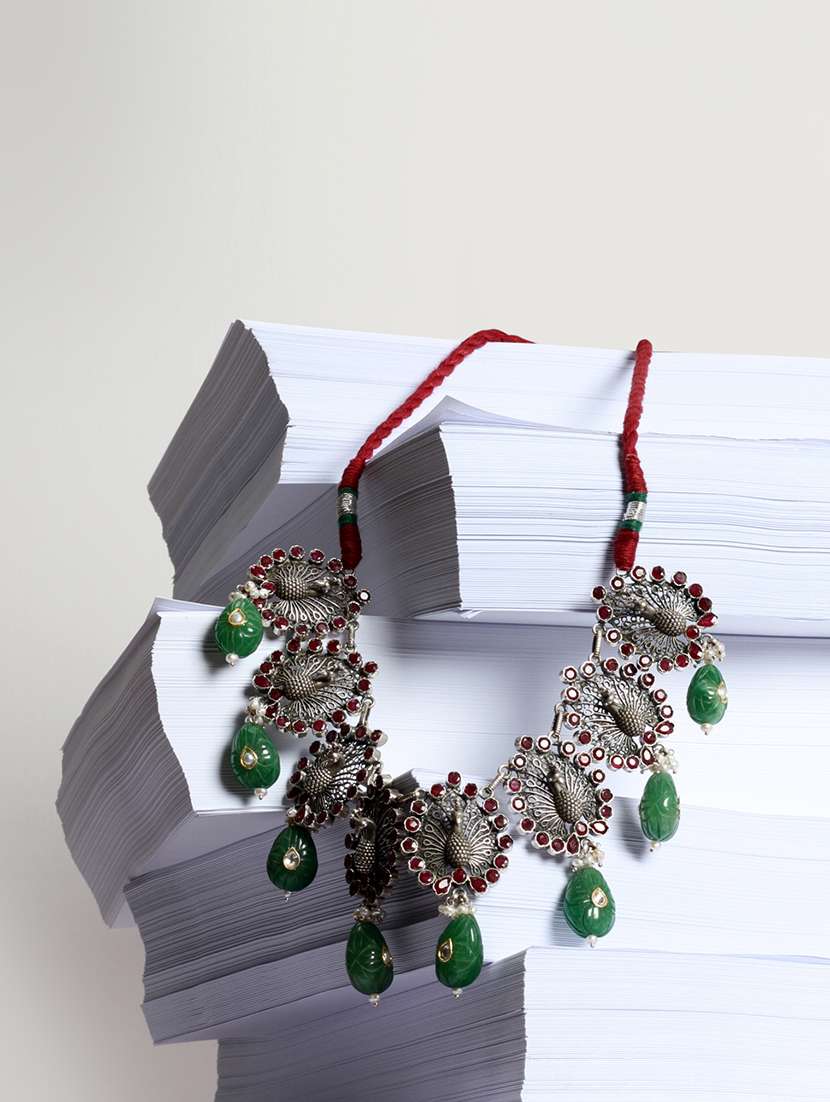 silver statement necklace