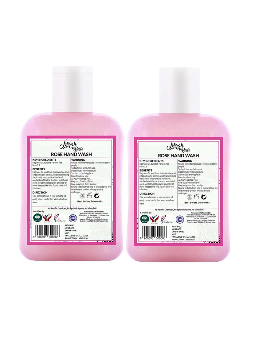 rose - dry skin - natural hand wash (pack of 2 - 250 ml) - sulfate & paraben free, 500 ml - 18107892 -  Standard Image - 1