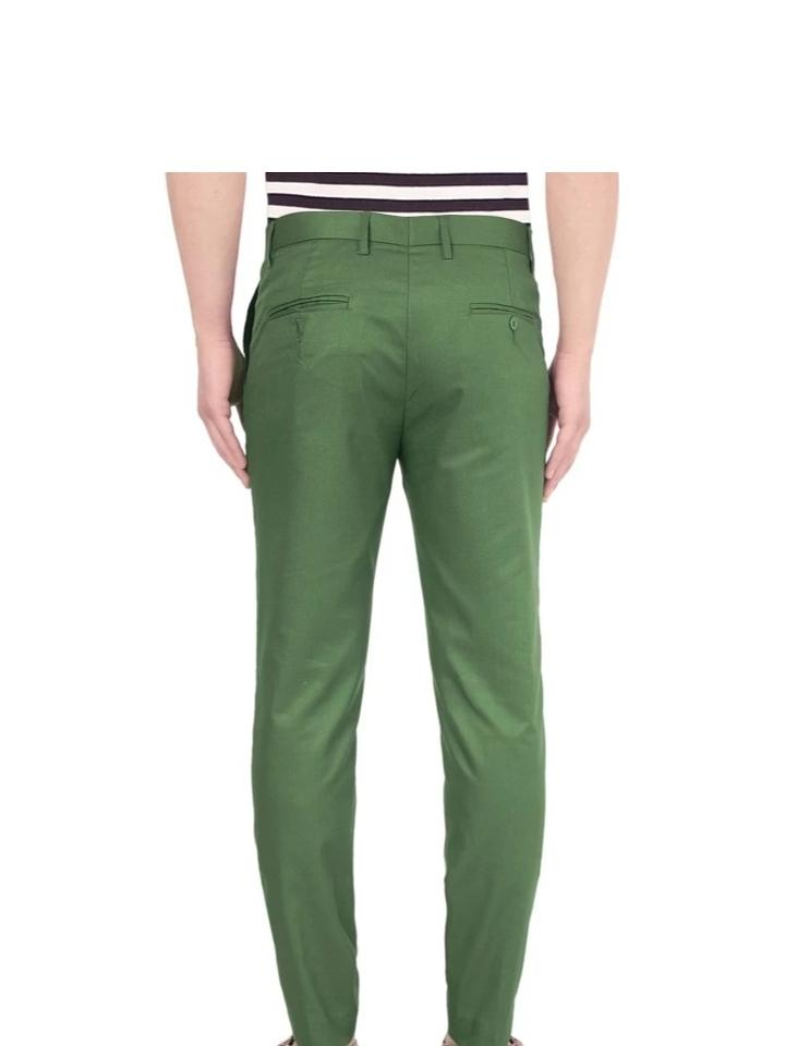 light blue cotton trousers - 18107929 - Standard Image - 1