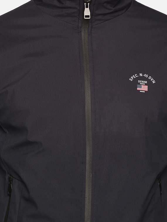 navy blue polyester casual jacket - 18109120 -  Standard Image - 4