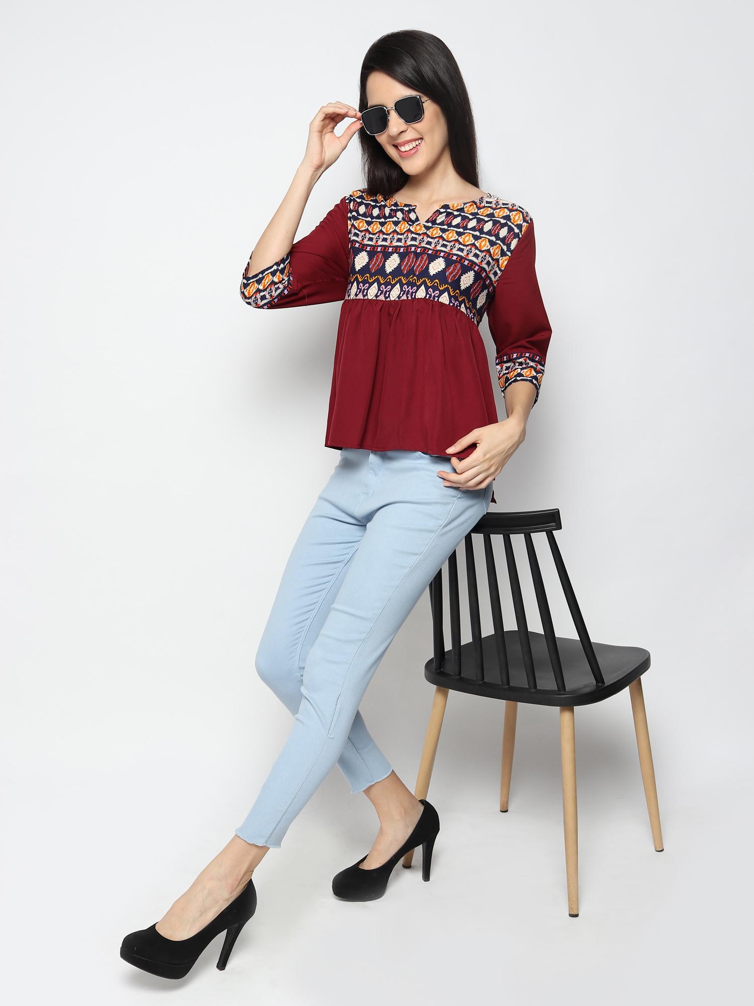 casual regular sleeves floral print women - 18109305 - Standard Image - 4
