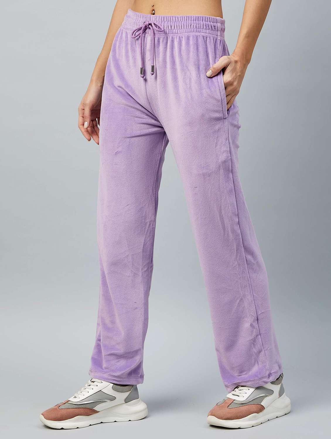 high rise solid jogger - 18110256 -  Standard Image - 1