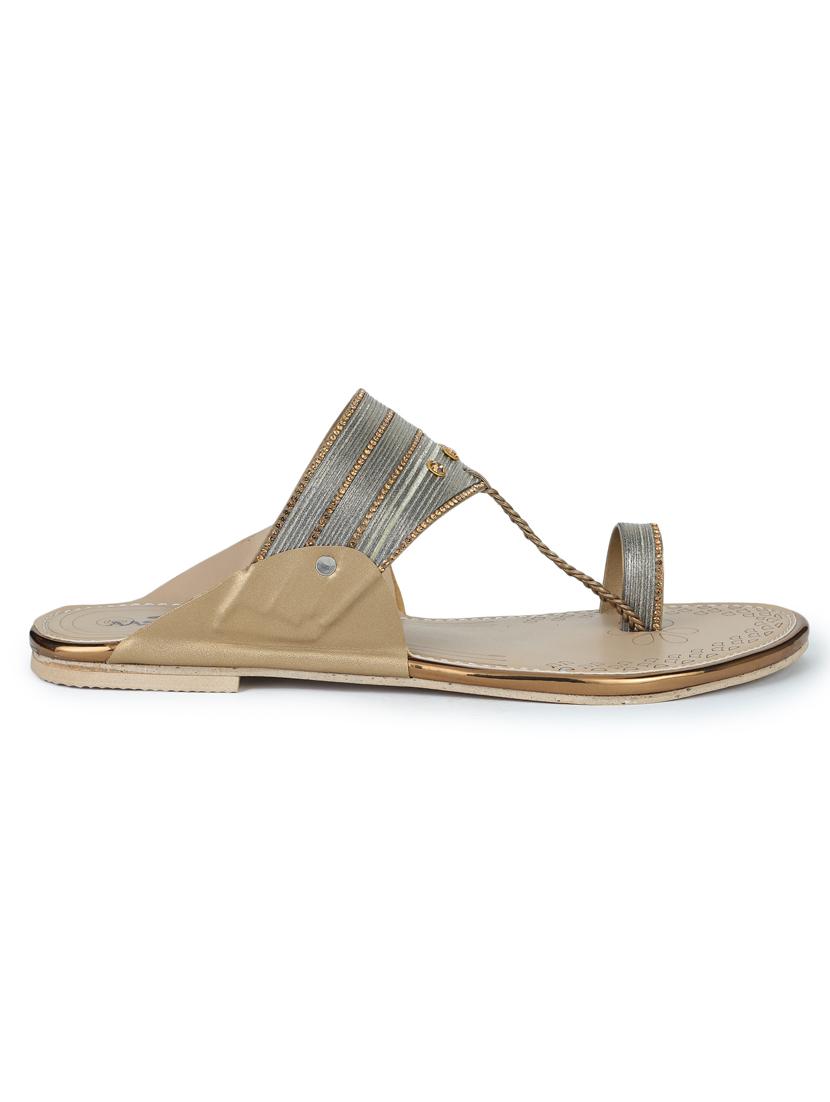 beige synthetic slip on sandals - 18111300 - Standard Image - 1