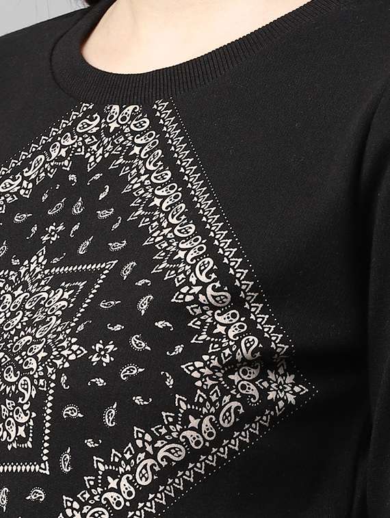 black printed track suit set - 18112442 -  Standard Image - 4