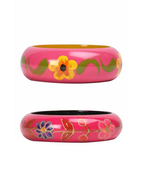 set of 3 multi colored wood bangle - 18112660 -  Standard Image - 0