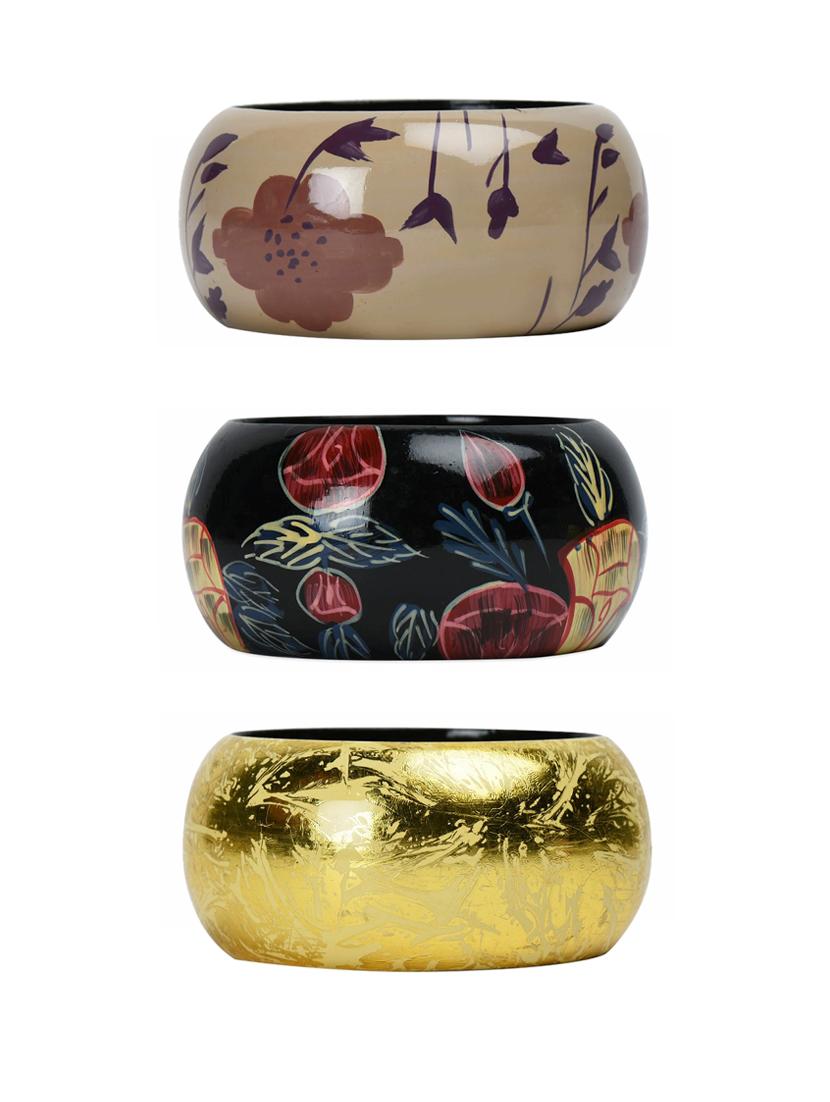 multi colored wood bangle - 18112855 -  Zoom Image - 0