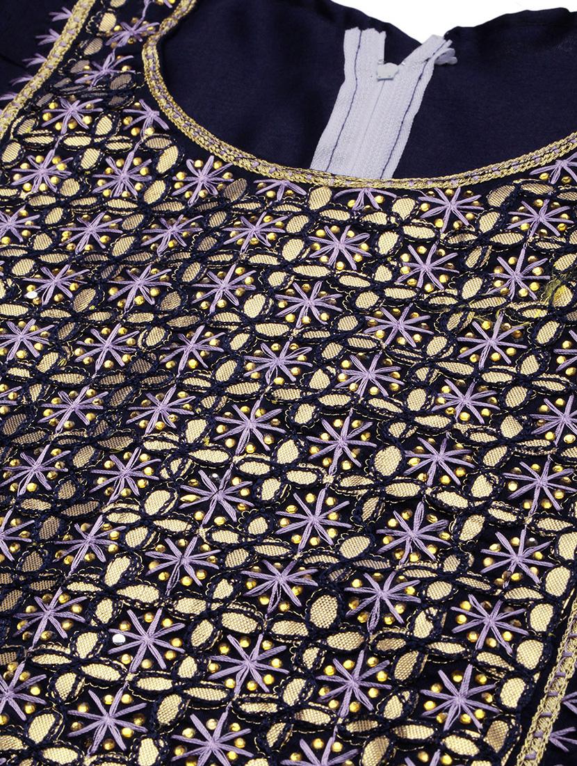 embroidered unstitched suit set - 18113094 - Standard Image - 4