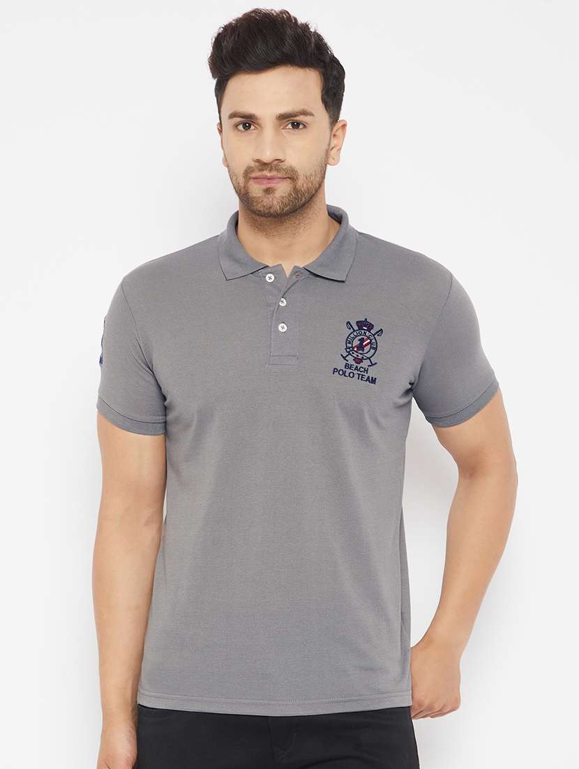 grey polyester t-shirt