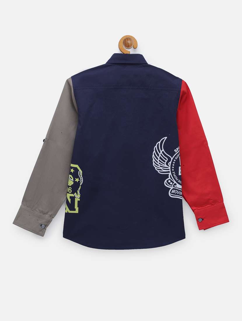 long sleeved printed shirt - 18114130 - Standard Image - 1