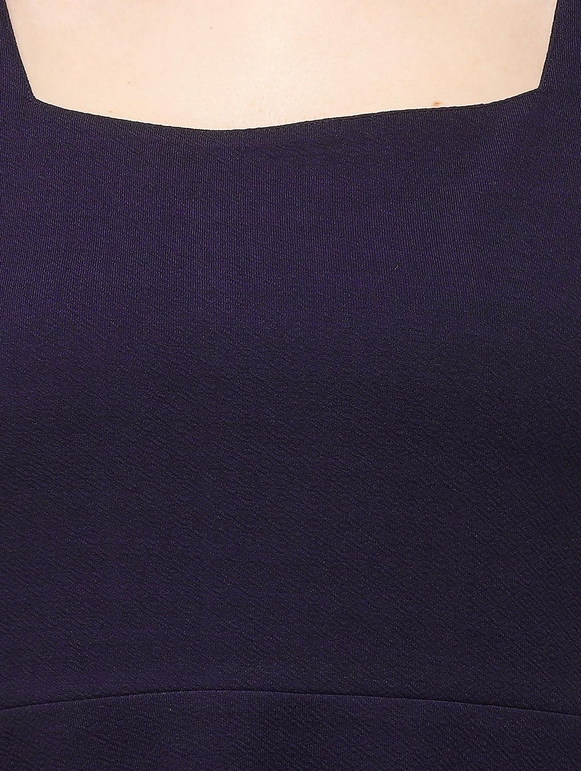 square neck a-line dress - 18114291 - Standard Image - 4