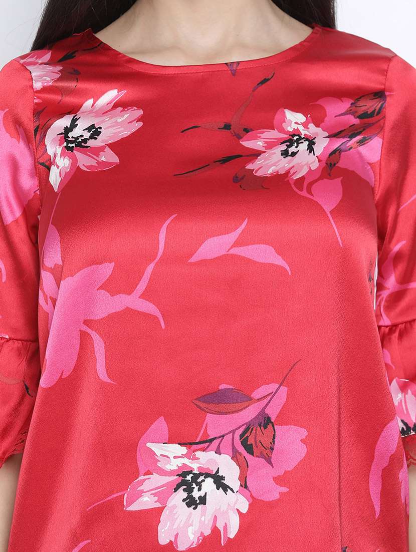 women's straight round neck top - 18116255 -  Standard Image - 4