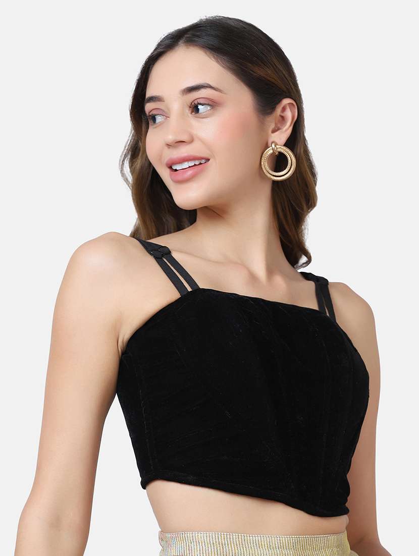black velvet camisole - 18116277 - Standard Image - 1