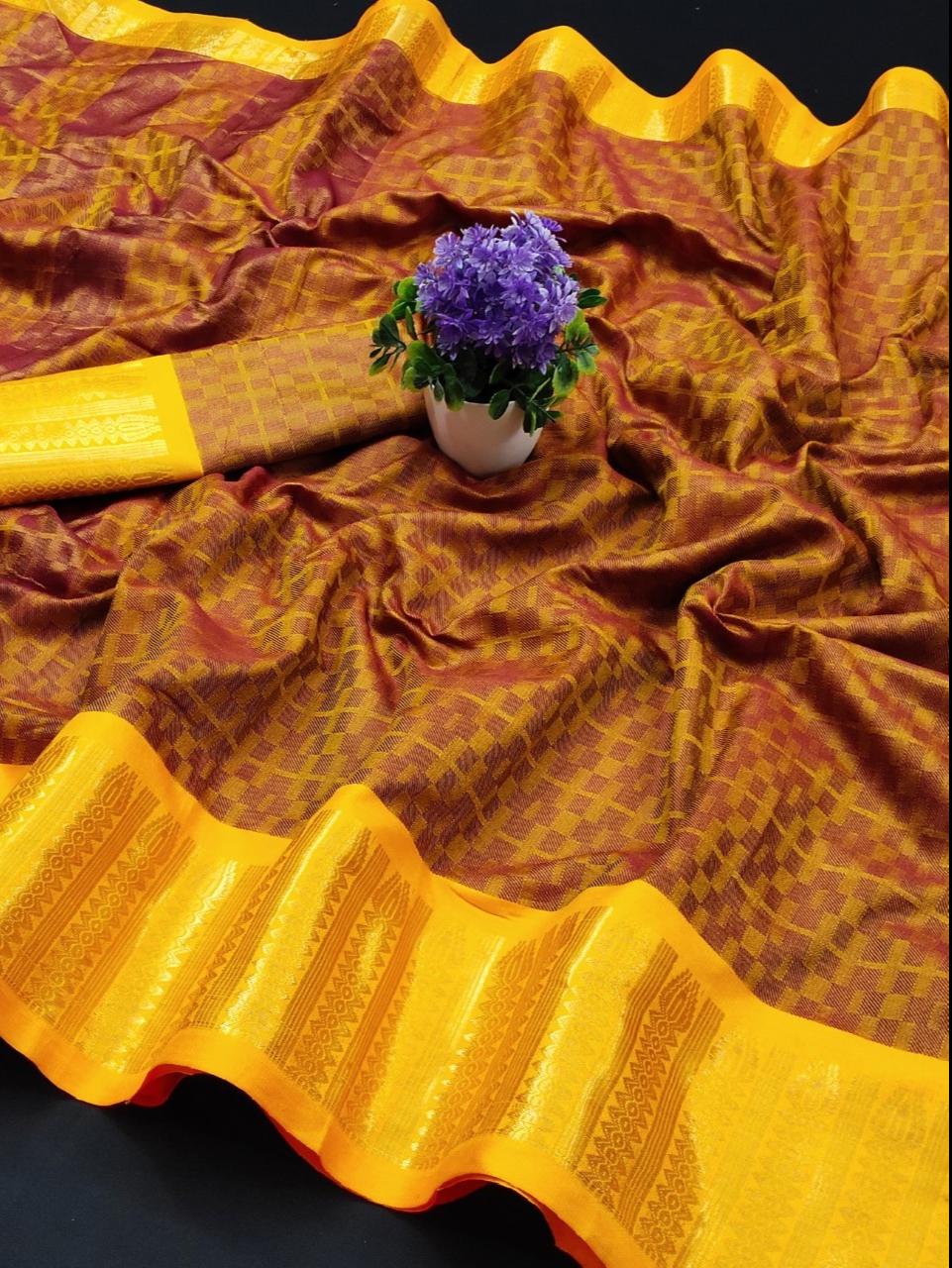soft cotton silk saree  - 18117447 -  Standard Image - 1