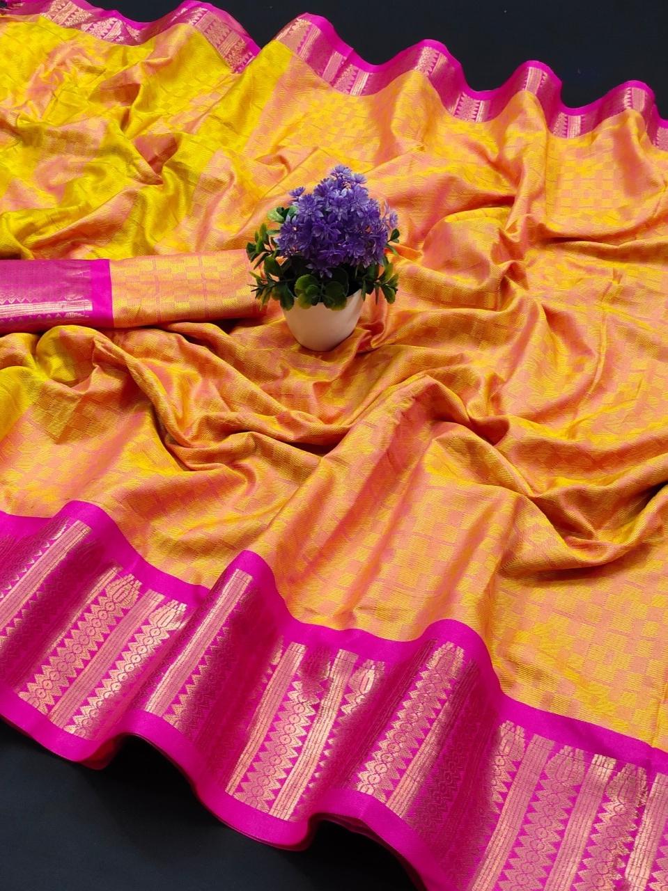 soft cotton silk saree - 18117451 - Standard Image - 1
