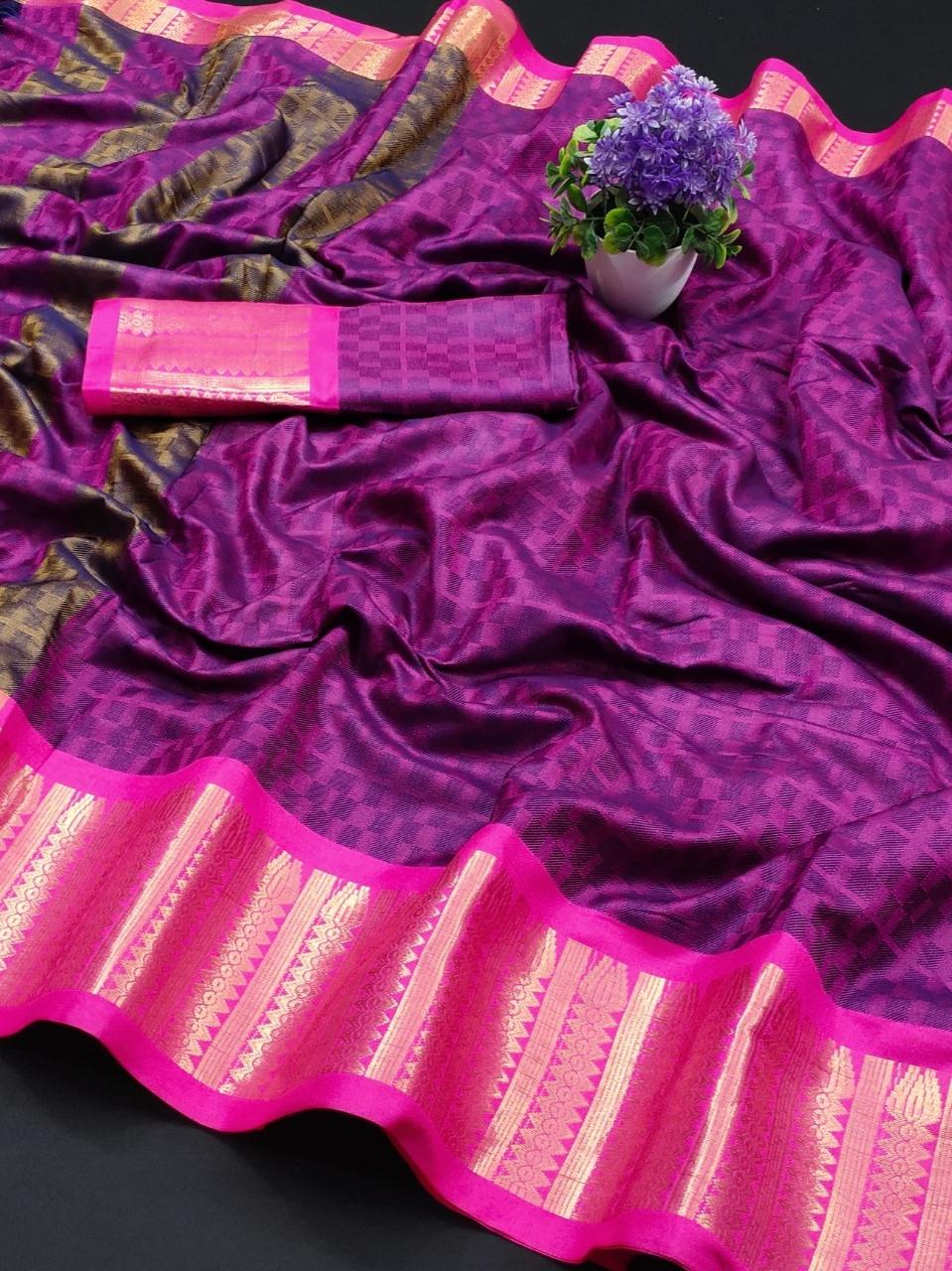 soft cotton silk saree  - 18117454 -  Standard Image - 1