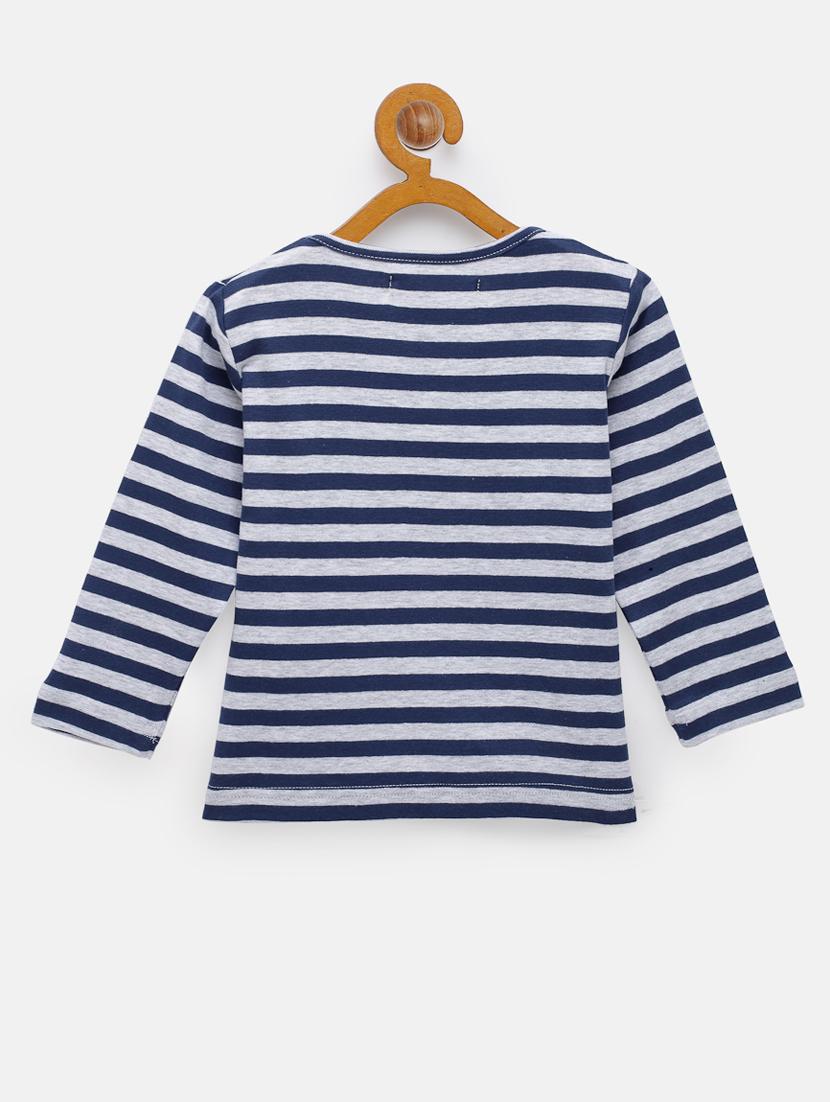 round neck striped tee - 18117469 - Standard Image - 1