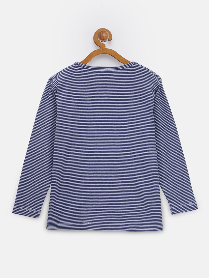 round neck striped tee - 18117487 - Standard Image - 1