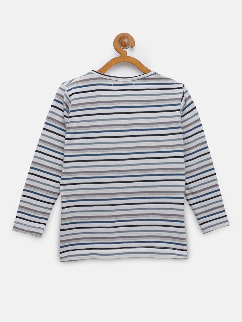 round neck striped tee - 18117489 -  Standard Image - 1