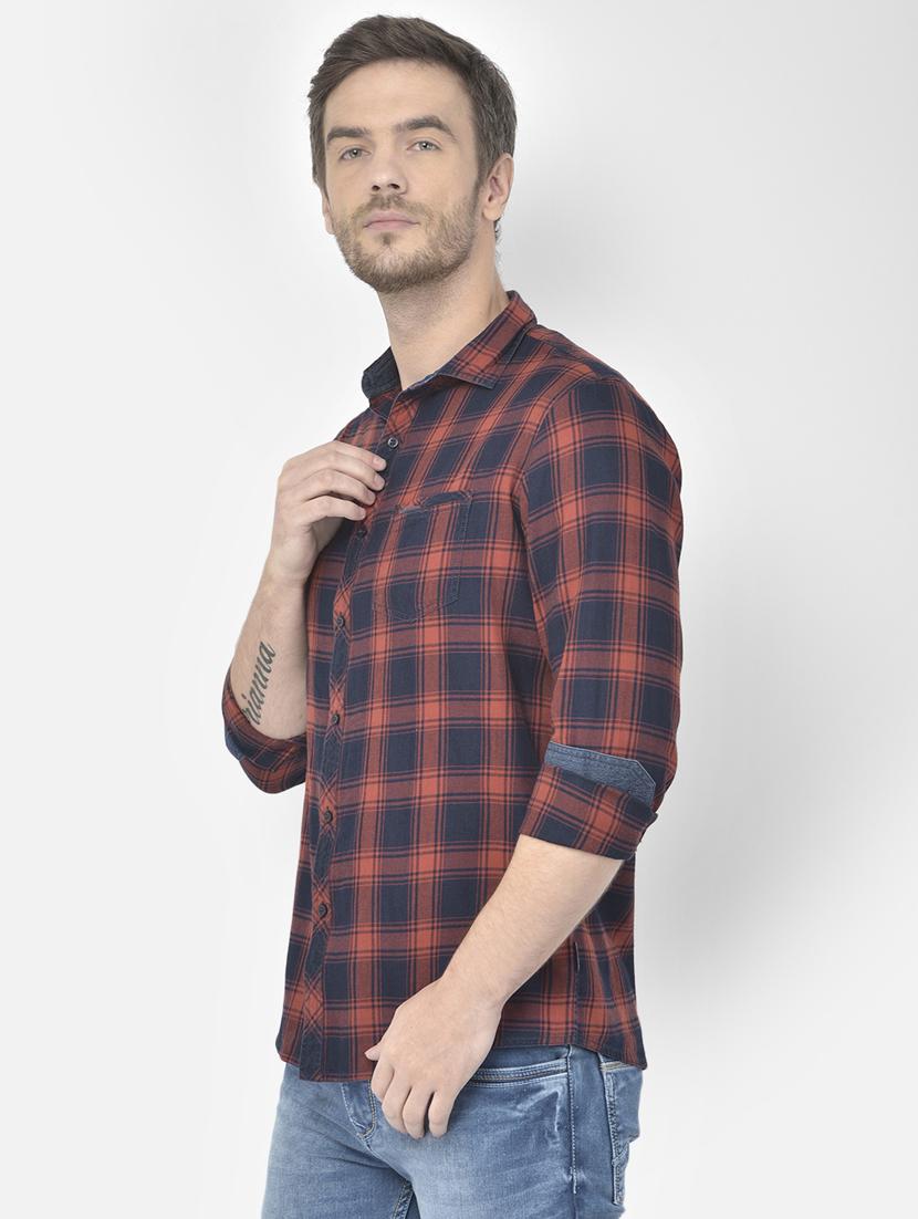 red checked casual shirt - 18117637 - Standard Image - 1
