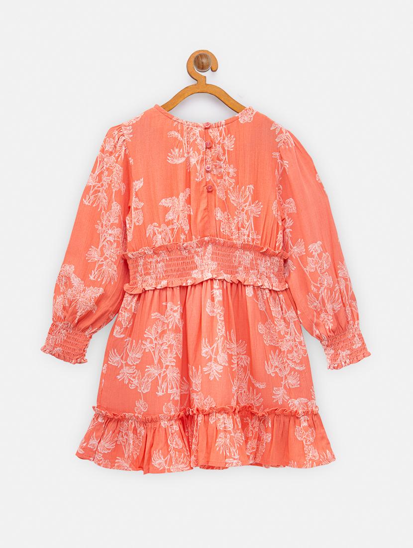pink printed frock - 18118689 - Standard Image - 1