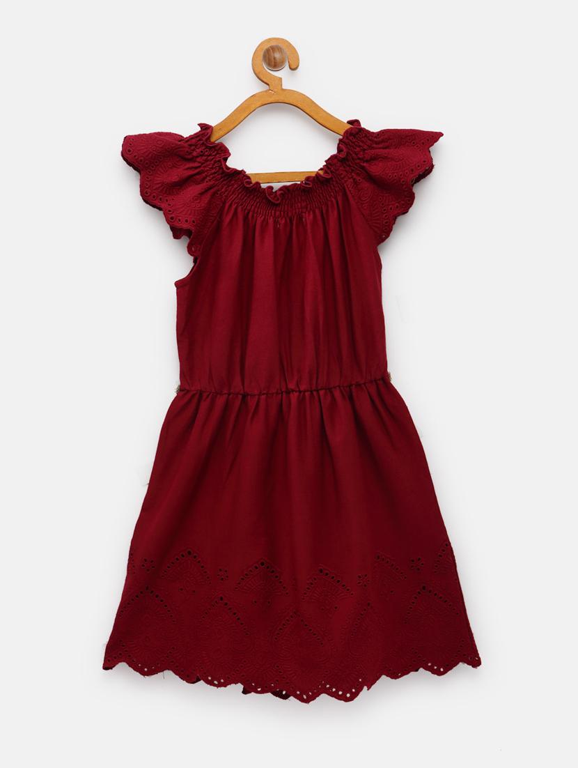 purple solid frock - 18118700 - Standard Image - 1