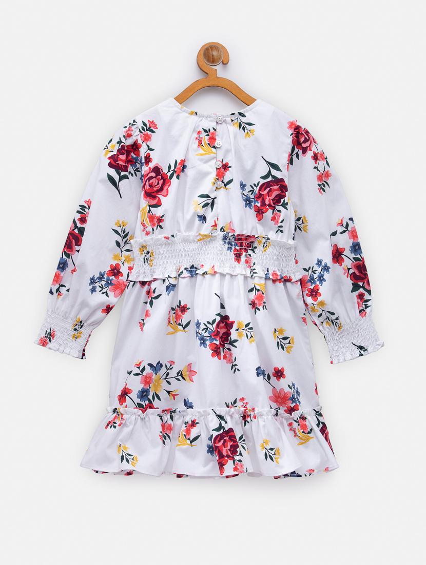 white floral frock - 18118705 -  Standard Image - 1