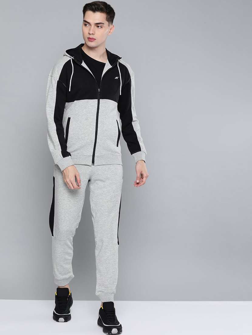 color block full length track suit