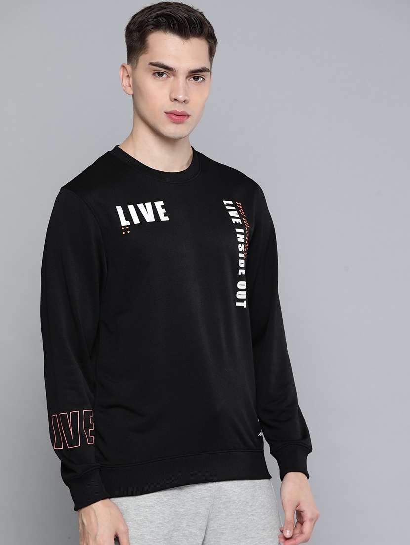 black printed sweatshirt - 18119409 -  Standard Image - 1
